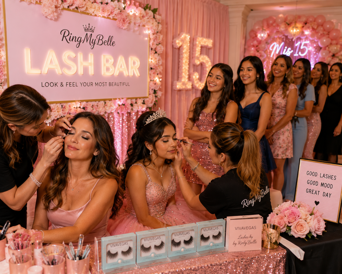 Our Famous Private Events Lash Bar-Bat & Bah Mitzahs, Sweet 16s & Quinceaneras!